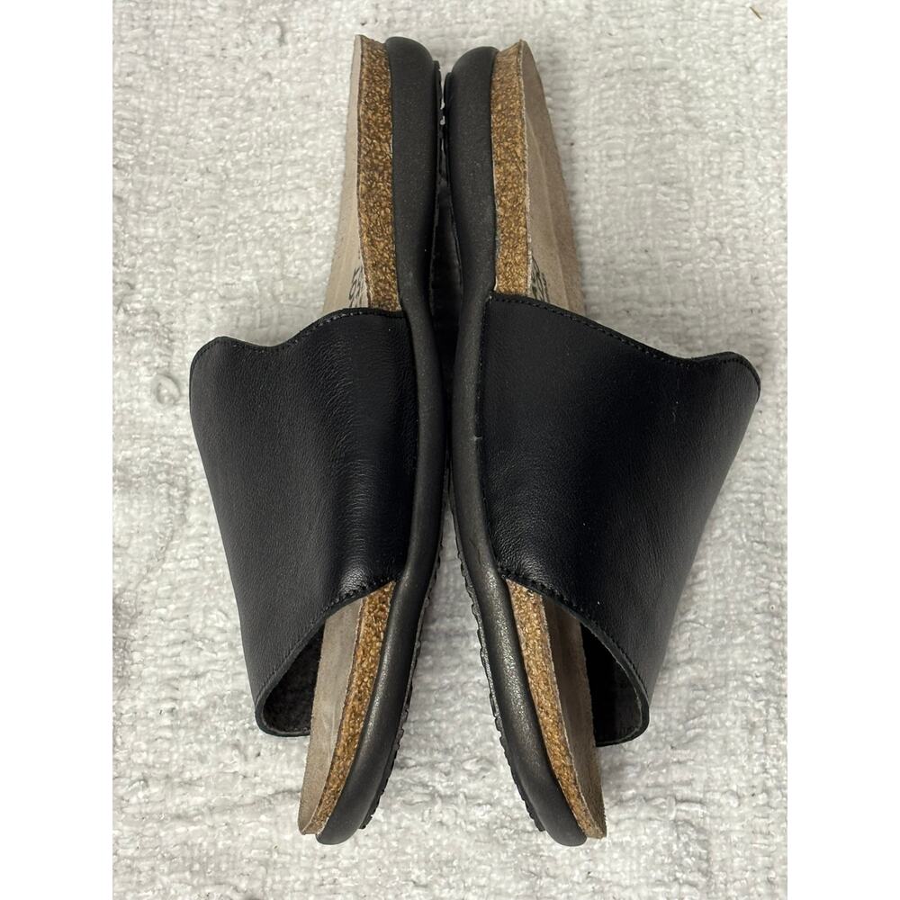 Naot Women's Black Leather Slides Sandals Size 8 #59214 - Picture 3 of 5